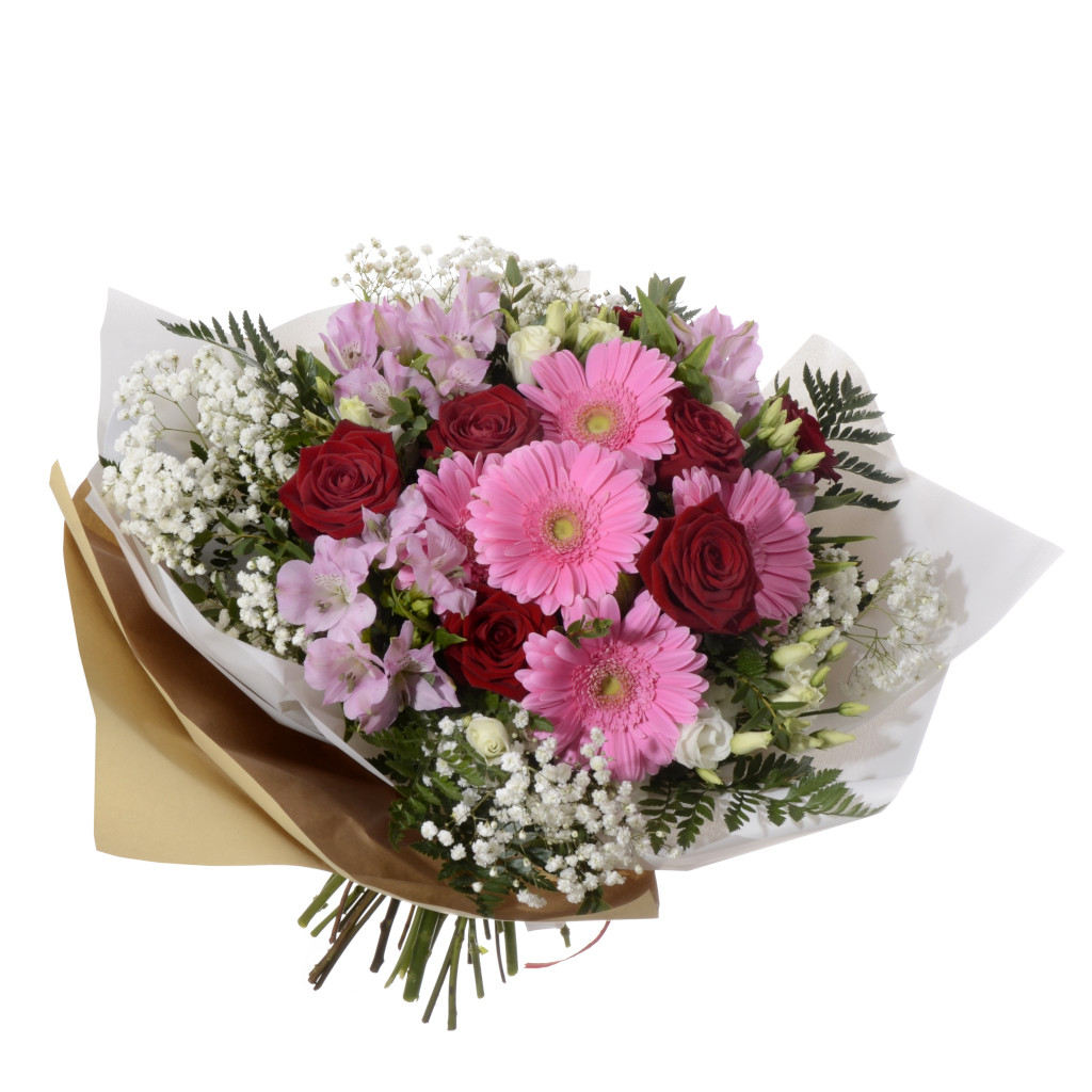 Bouquet Cannaregio – Gerbere Rosa e Rose Rosse a Domicilio a Venezia