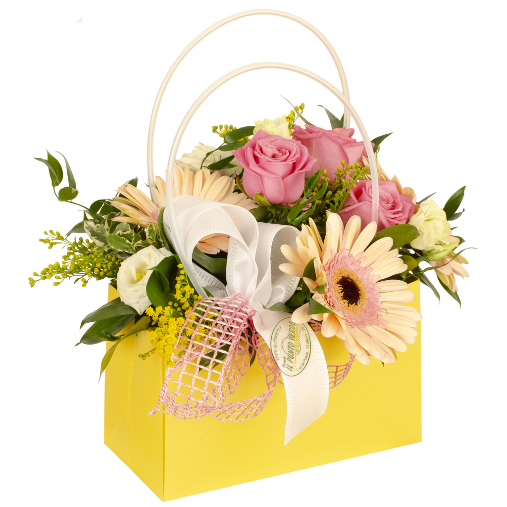 Bouquet rosa fiori freschi - Consegna a domicilio a Mestre e dintorni.